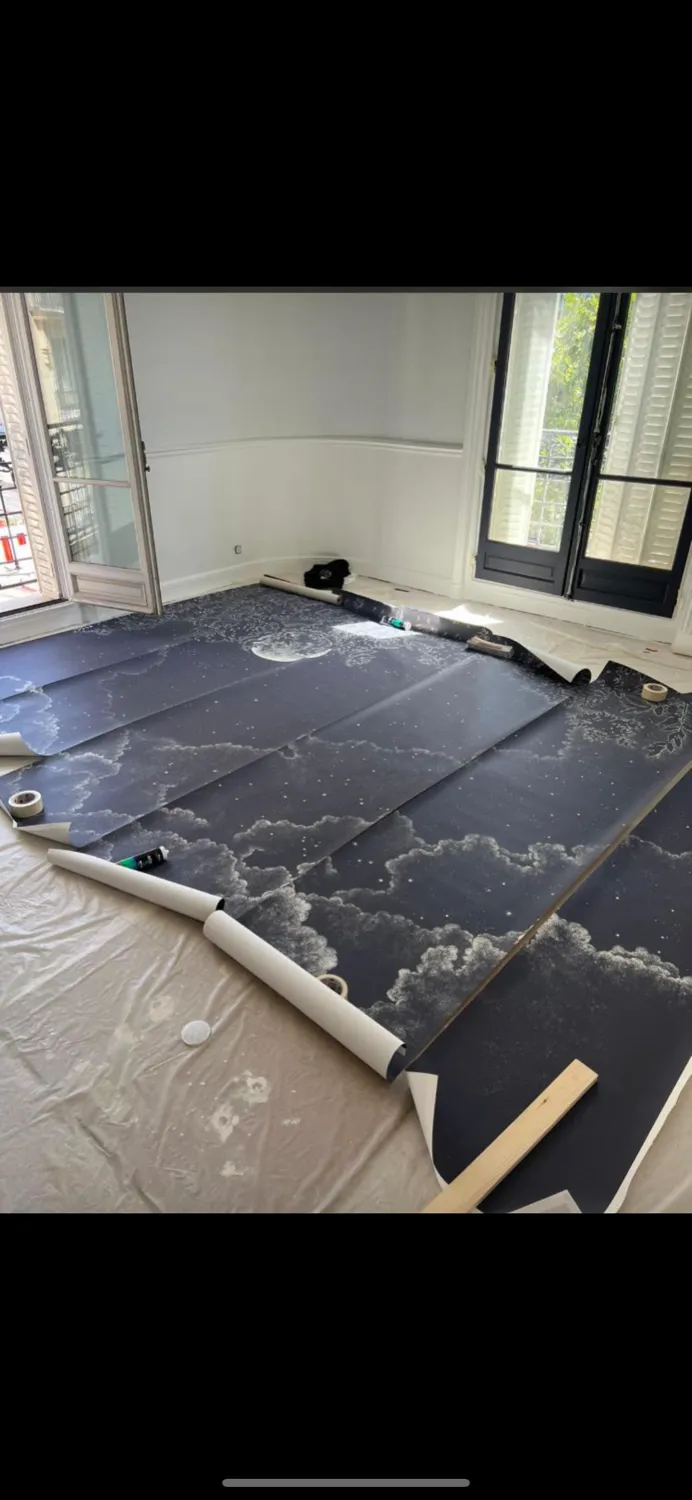 Chantier de peinture et finitions par AZ Peinture à Valenciennes